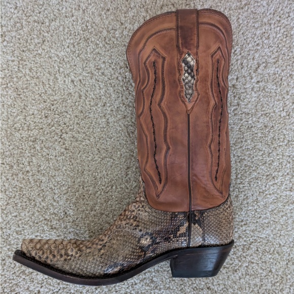 Lucchese snake-skinned leather boots - size 8.5 - ladies - Picture 2 of 2